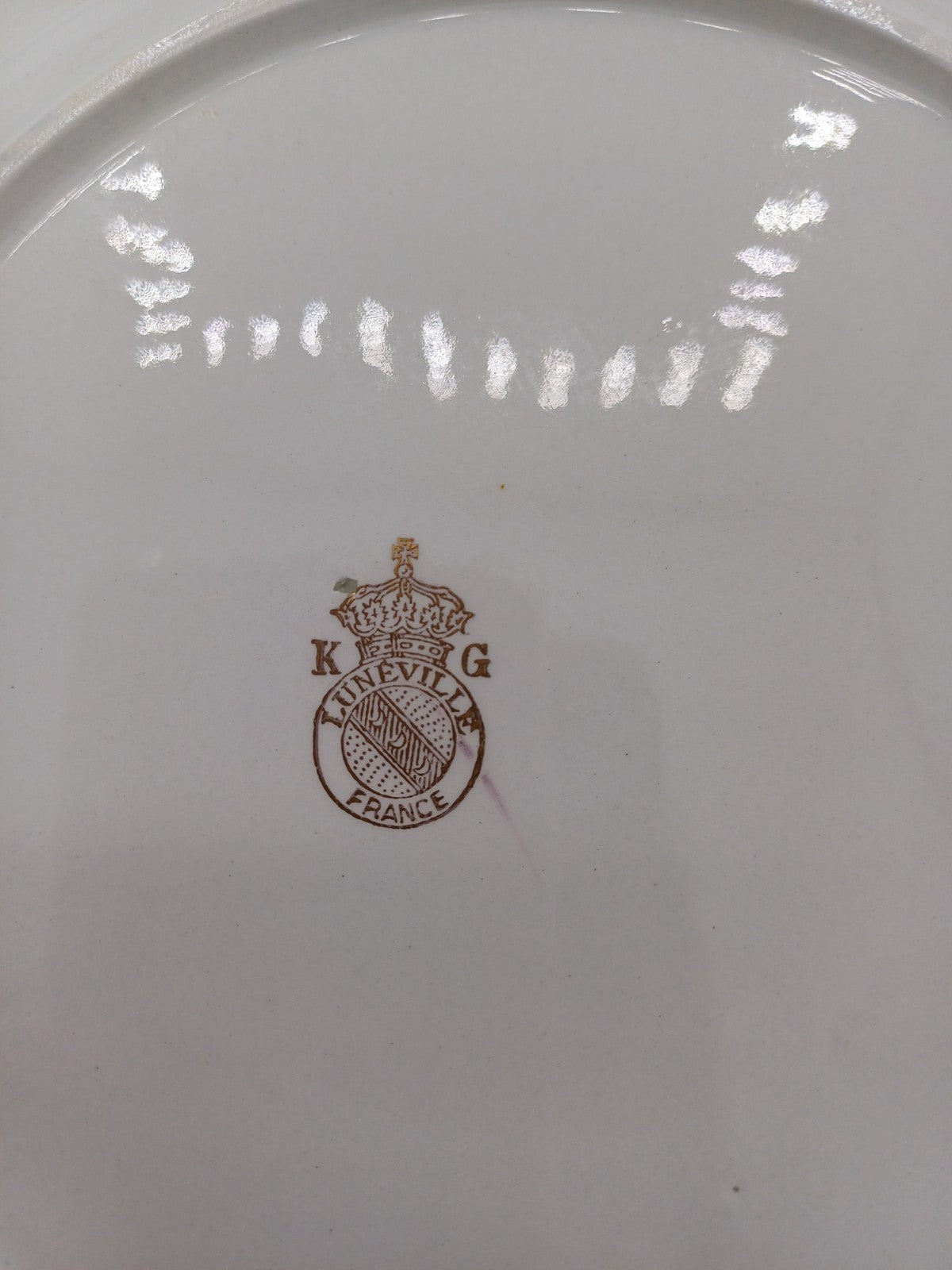 Lot de 24 Assiettes Plates en Porcelaine – Manufacture Lunéville – Décor Floral AR CONCEPT